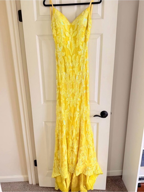 Jovani Dresses & Skirts - Jovani Yellow Dress STYLE 07784 (Size 8)